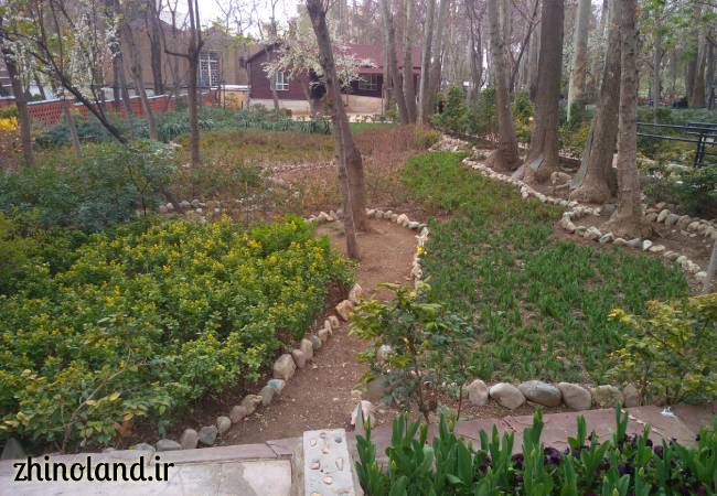 باغ ایرانی ده ونک در بهار